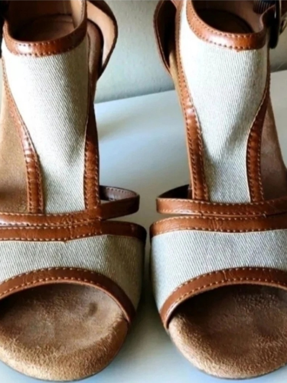A2 Aerosoles Heelrest Heels Sandals Open Toe US9 Euro7 NEW